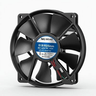 ใบมีด 225 มิลลิเมตร ทนต่ออุณหภูมิสูง 60 °C กับ IP54 EC Axial Fan