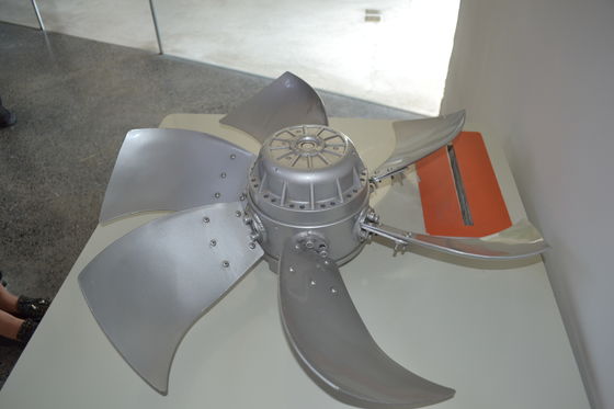 7000m3 / h ใบมีดเคียวสามเฟส 1305 รอบต่อนาที AC Axial Fan 450mm Blade